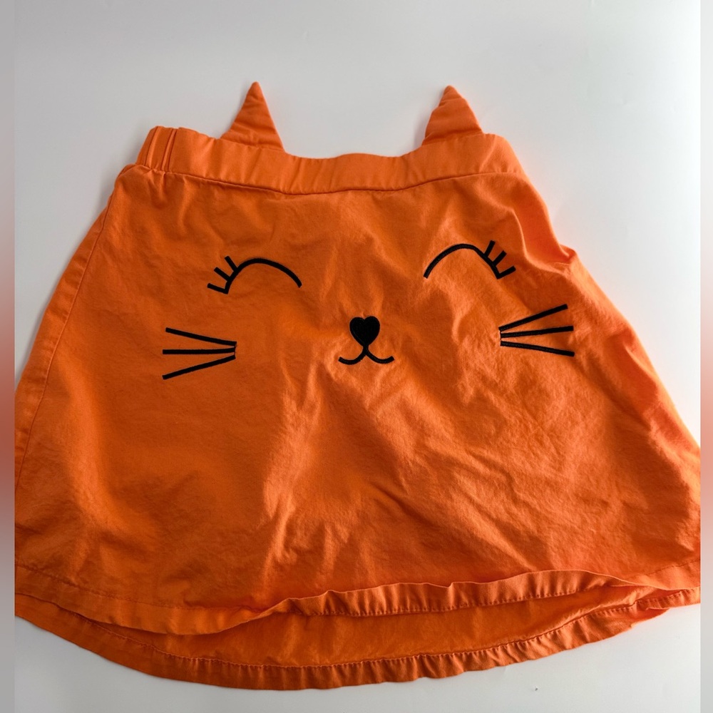 Orange cat skirt SHEIN